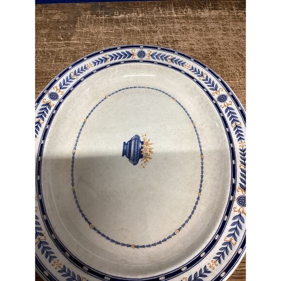 The Ethuria- Wedgwood Oval Floral Serving Dish - England - 14.5x11.75” - Picture 3 of 11